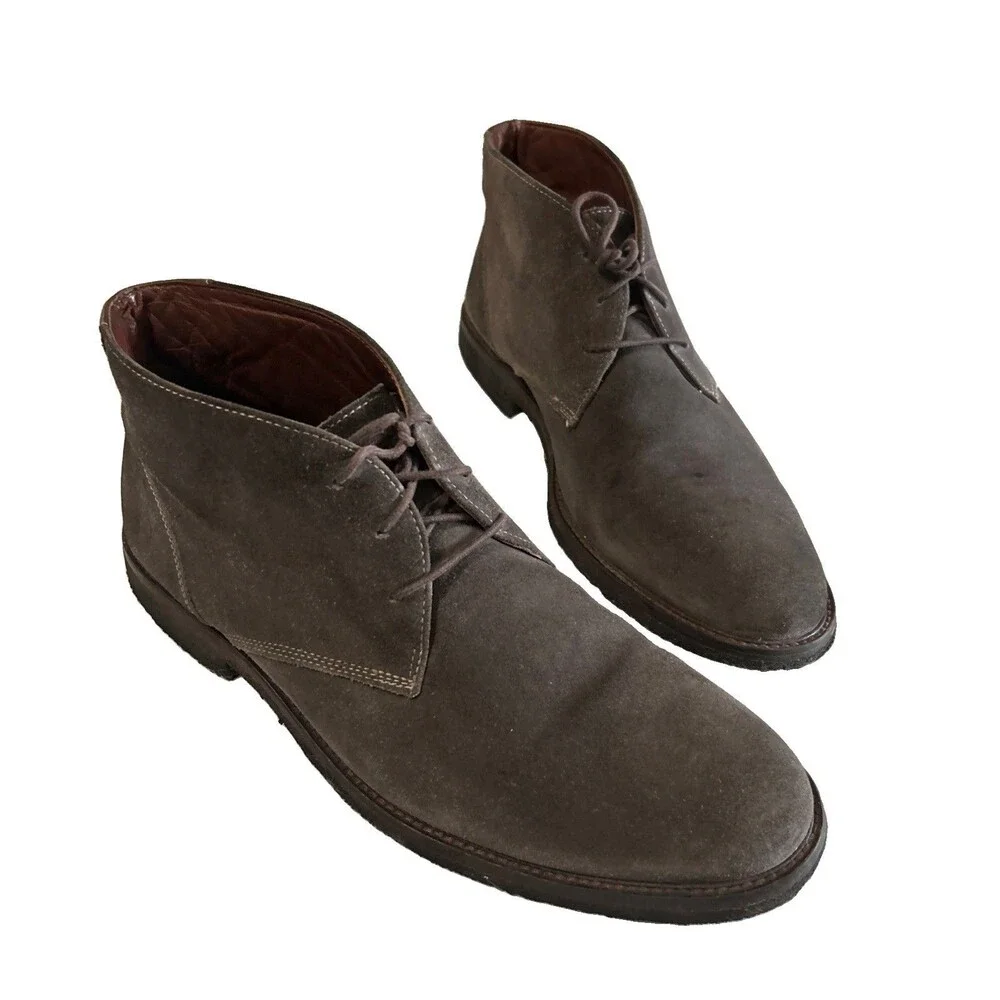 Johnston & Murphy Copeland Mens 13M Brown Suede Chukka Ankle Boots Crepe Sole